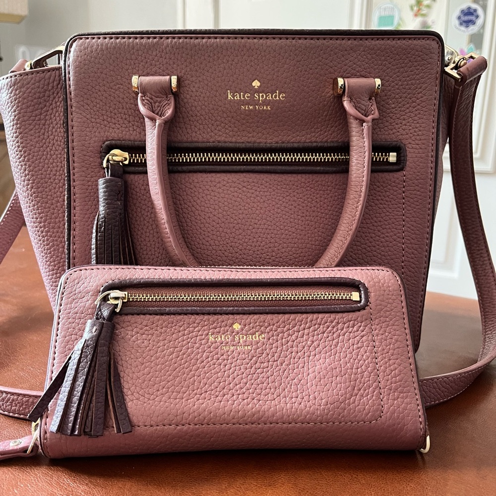 Kate Spade cross body purse & matching wallet